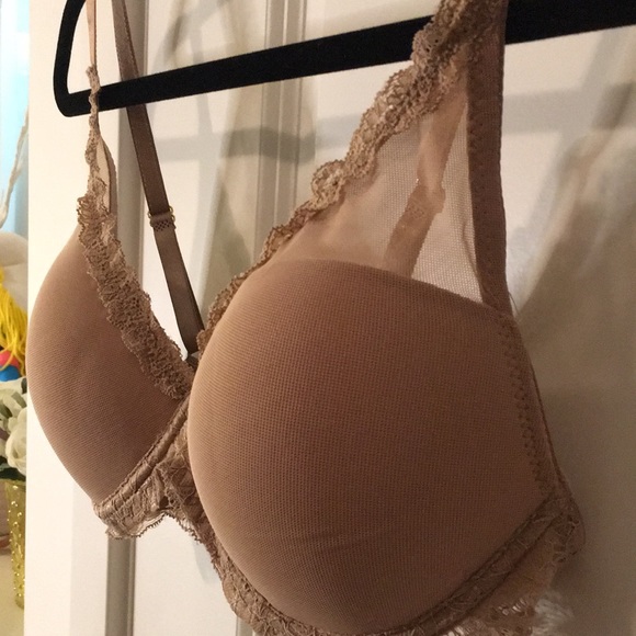 NWOT Nude/Tan Mesh Lace Bra - Picture 7 of 8
